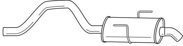 SIGAM 50698 Глушник вихлопних газів кінцевий