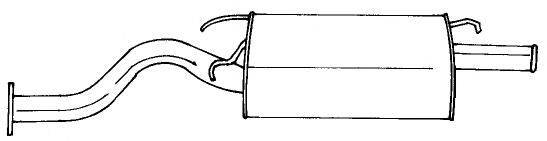 SIGAM 65630 Глушник вихлопних газів кінцевий