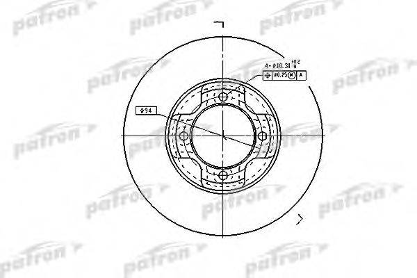 PATRON PBD1964 гальмівний диск