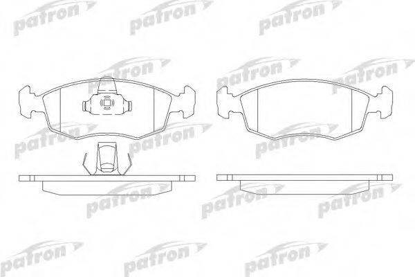 PATRON PBP1376 Комплект гальмівних колодок, дискове гальмо