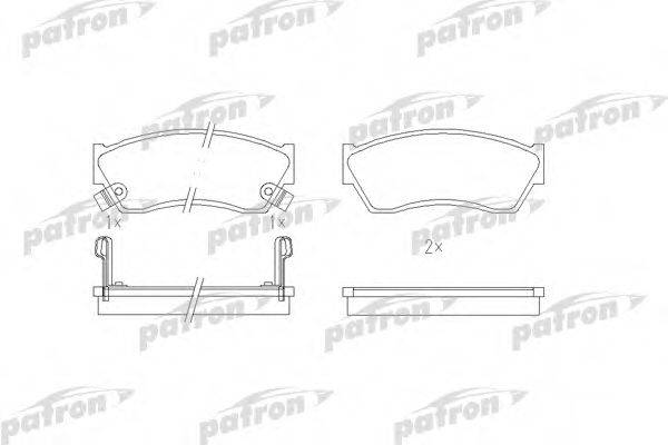 PATRON PBP588 Комплект гальмівних колодок, дискове гальмо
