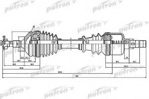 PATRON PDS1291 Приводний вал