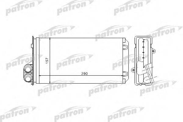 PATRON PRS2068 Теплообмінник, опалення салону