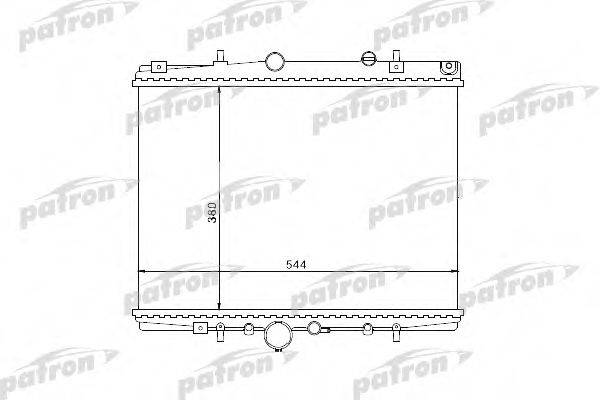 PATRON PRS3504 Радіатор, охолодження двигуна