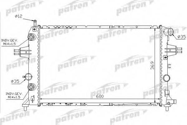 PATRON PRS3584 Радіатор, охолодження двигуна