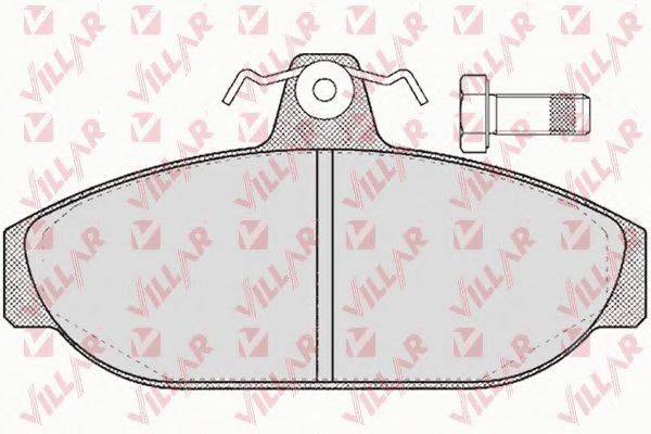 VILLAR 6260157 Комплект гальмівних колодок, дискове гальмо