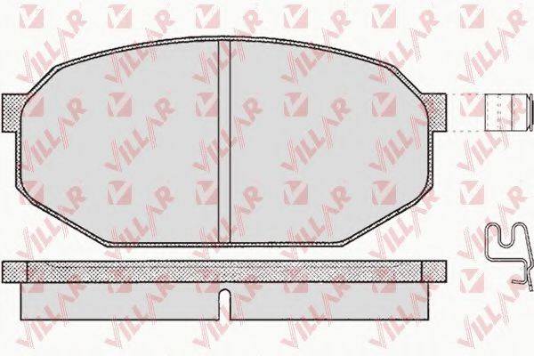 VILLAR 6260198 Комплект гальмівних колодок, дискове гальмо