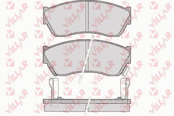VILLAR 6260343 Комплект гальмівних колодок, дискове гальмо