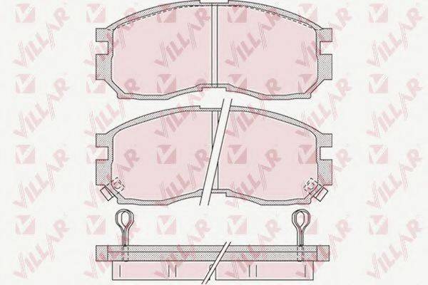 VILLAR 6261012 Комплект гальмівних колодок, дискове гальмо