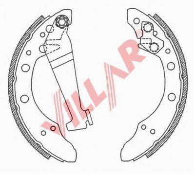 VILLAR 6290503 Комплект гальмівних колодок