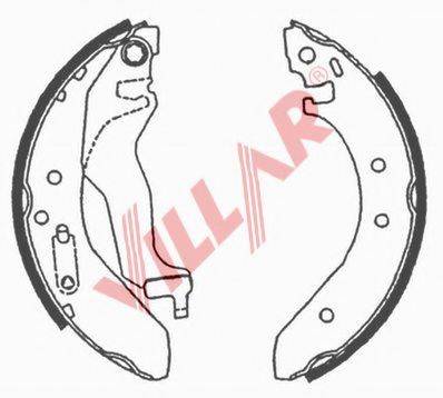 VILLAR 6290638 Комплект гальмівних колодок