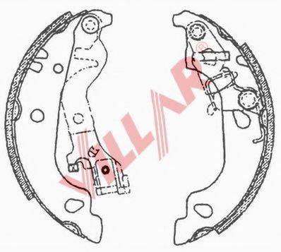 VILLAR 6290709 Комплект гальмівних колодок