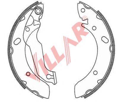 VILLAR 6290733 Комплект гальмівних колодок