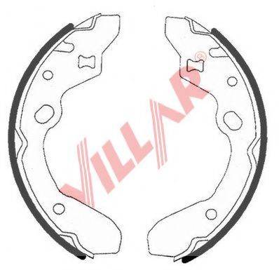 VILLAR 6290741 Комплект гальмівних колодок