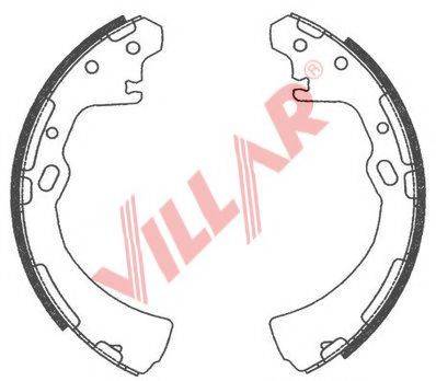 VILLAR 6290751 Комплект гальмівних колодок