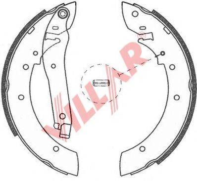 VILLAR 6290757 Комплект гальмівних колодок