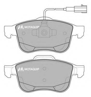 MOTAQUIP LVXL1693 Комплект гальмівних колодок, дискове гальмо