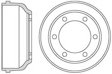 MOTAQUIP VBD678 Гальмівний барабан