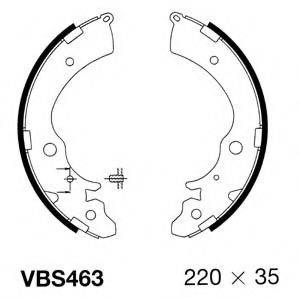 MOTAQUIP VBS463 Комплект гальмівних колодок