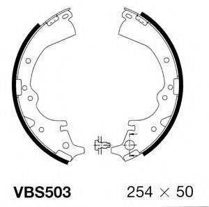 MOTAQUIP VBS503 Комплект гальмівних колодок