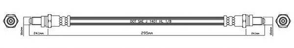 MOTAQUIP VBH606 Гальмівний шланг