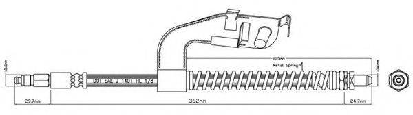 MOTAQUIP VBJ172 Гальмівний шланг