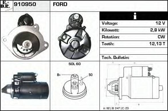 EDR 910950 Стартер