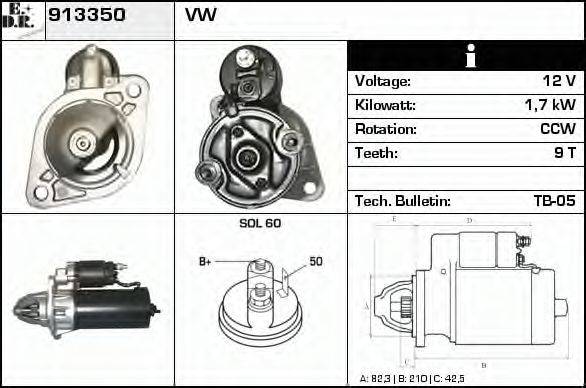 EDR 913350 Стартер