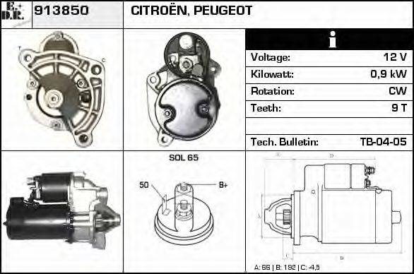 EDR 913850 Стартер