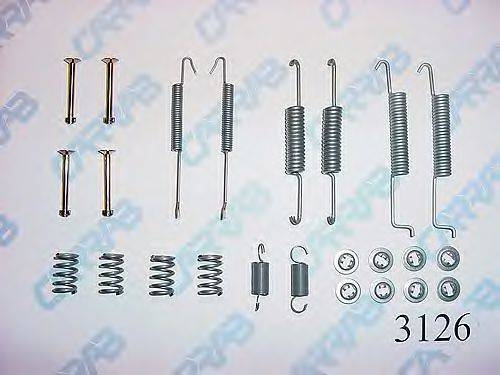 CARRAB BRAKE PARTS 3126 Комплектуючі, гальмівна колодка