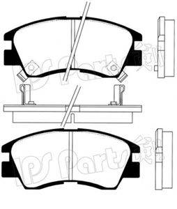 IPS PARTS IBD1527 Комплект гальмівних колодок, дискове гальмо