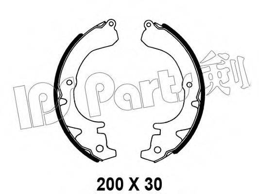 IPS PARTS IBL4200 Гальмівні колодки