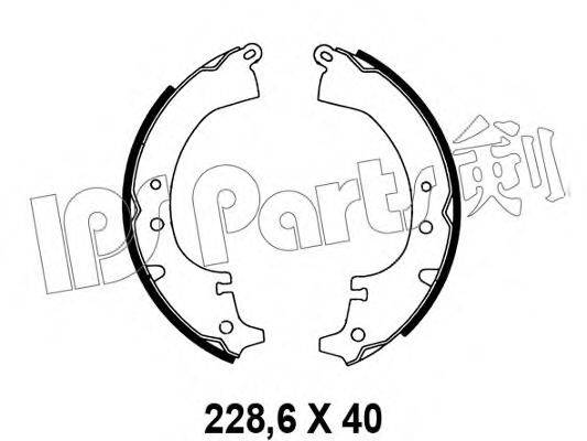 IPS PARTS IBL4203 Гальмівні колодки