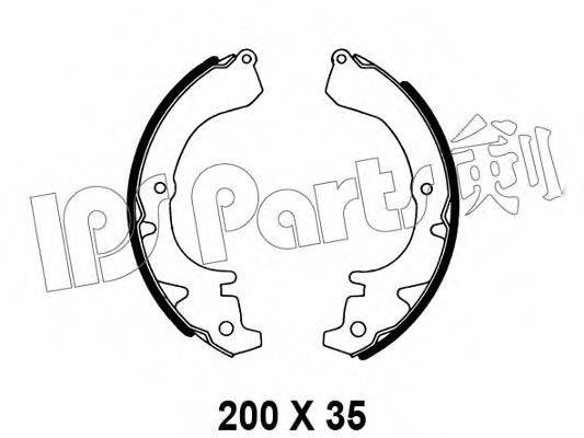 IPS PARTS IBL4206 Гальмівні колодки