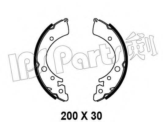 IPS PARTS IBL4409 Гальмівні колодки