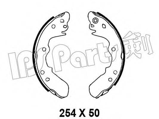 IPS PARTS IBL4991 Гальмівні колодки