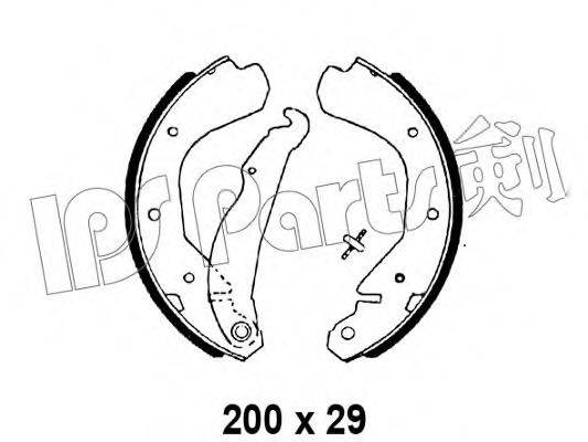 IPS PARTS IBL4996 Гальмівні колодки