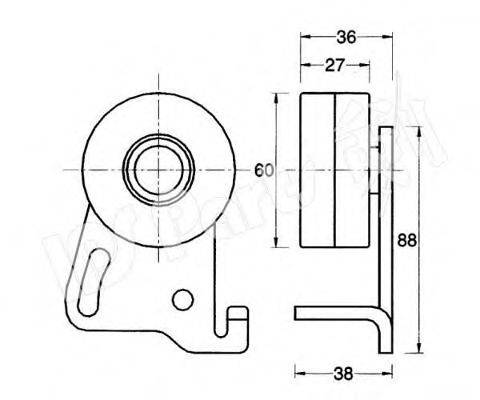 IPS PARTS ITB6105 Пристрій для натягу ременя, ремінь ГРМ