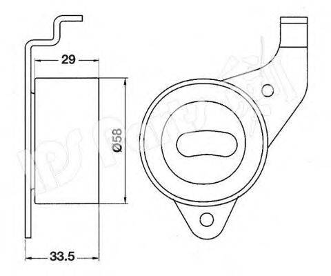 IPS PARTS ITB6213 Пристрій для натягу ременя, ремінь ГРМ