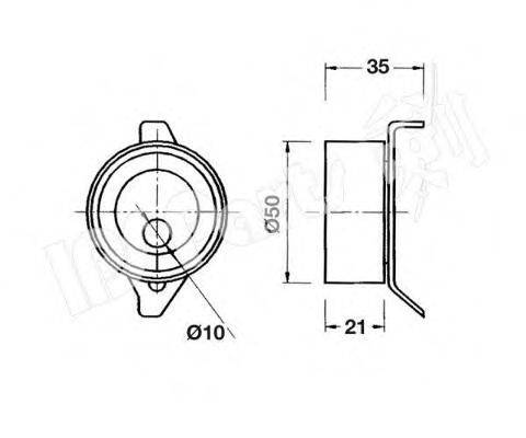 IPS PARTS ITB6609 Пристрій для натягу ременя, ремінь ГРМ