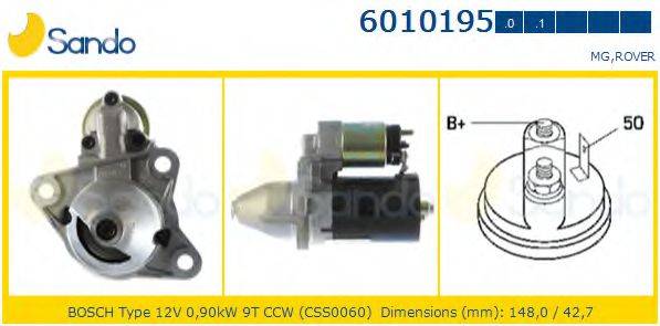 SANDO 60101950 Стартер