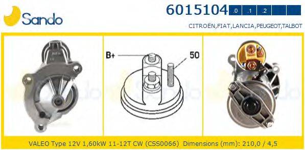 SANDO 60151040 Стартер