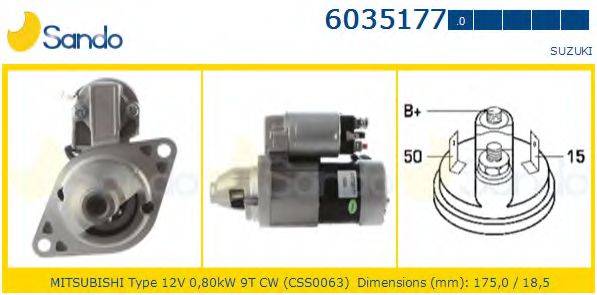 SANDO 60351770 Стартер