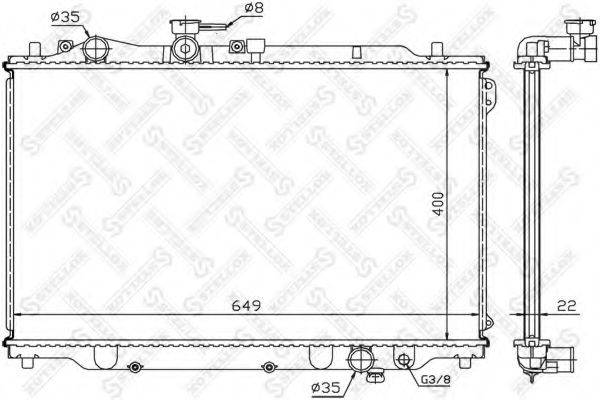 STELLOX 1025034SX Радіатор, охолодження двигуна