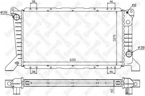 STELLOX 1025056SX Радіатор, охолодження двигуна