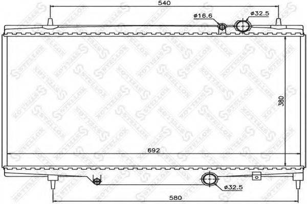 STELLOX 1025164SX Радіатор, охолодження двигуна