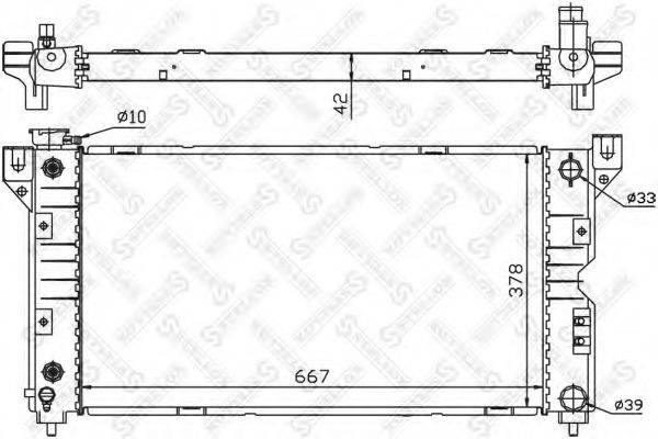 STELLOX 1025283SX Радіатор, охолодження двигуна