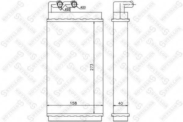 STELLOX 1035001SX Теплообмінник, опалення салону