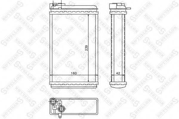 STELLOX 1035046SX Теплообмінник, опалення салону