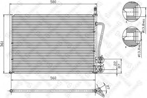 STELLOX 1045020SX Конденсатор, кондиціонер